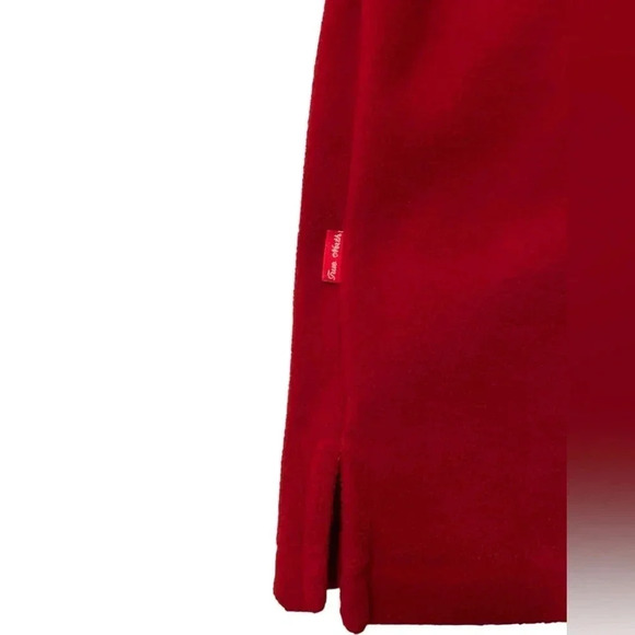 Vintage True North Men's Bright Red 1/4 Zip Fleece Jacket Medium Canada EUC - Picture 10 of 14